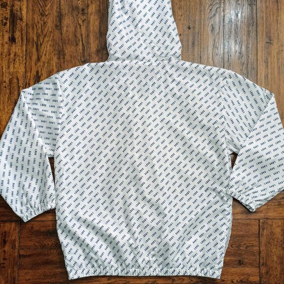 THRILL 94 Women’s Active Windbreaker Jacket Hooded White “Love” Size 3X - Picture 7 of 9